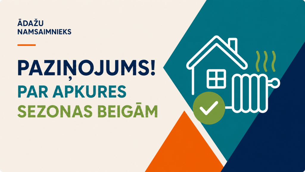 Paziņojums par apkures sezonas beigām