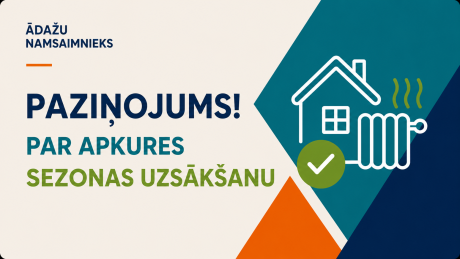 Paziņojums par apkures sezonas uzsākšanu!