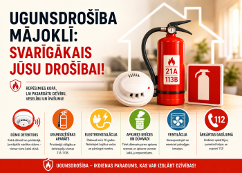 Ugunsdrošība mājoklī: svarīgākais Jūsu drošībai