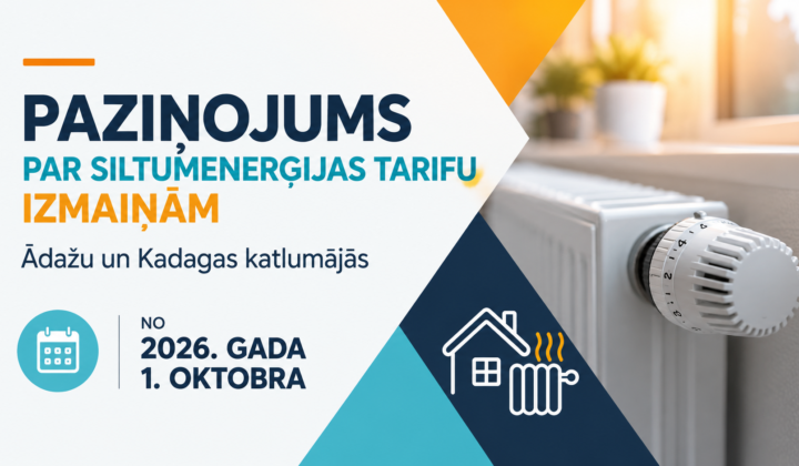 BALTENEKO paziņojums par siltumenerģijas tarifu izmaiņām